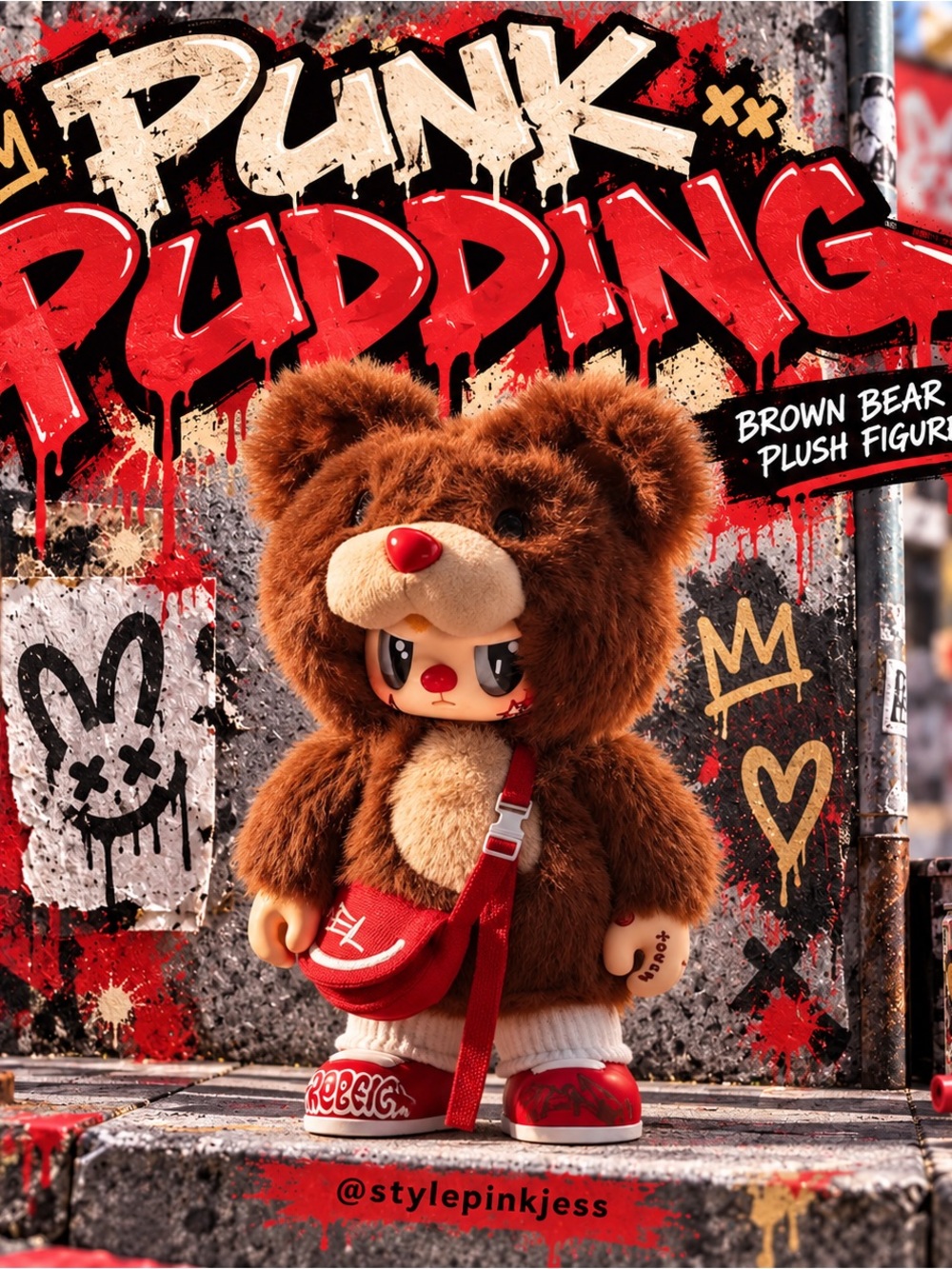 Punk pudding REBEL BEAR COLLECTIBLE